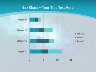 A Blue And Purple Background With Stars In The Sky PowerPoint Template