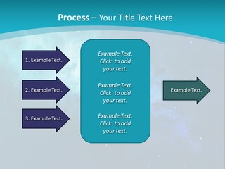 A Blue And Purple Background With Stars In The Sky PowerPoint Template