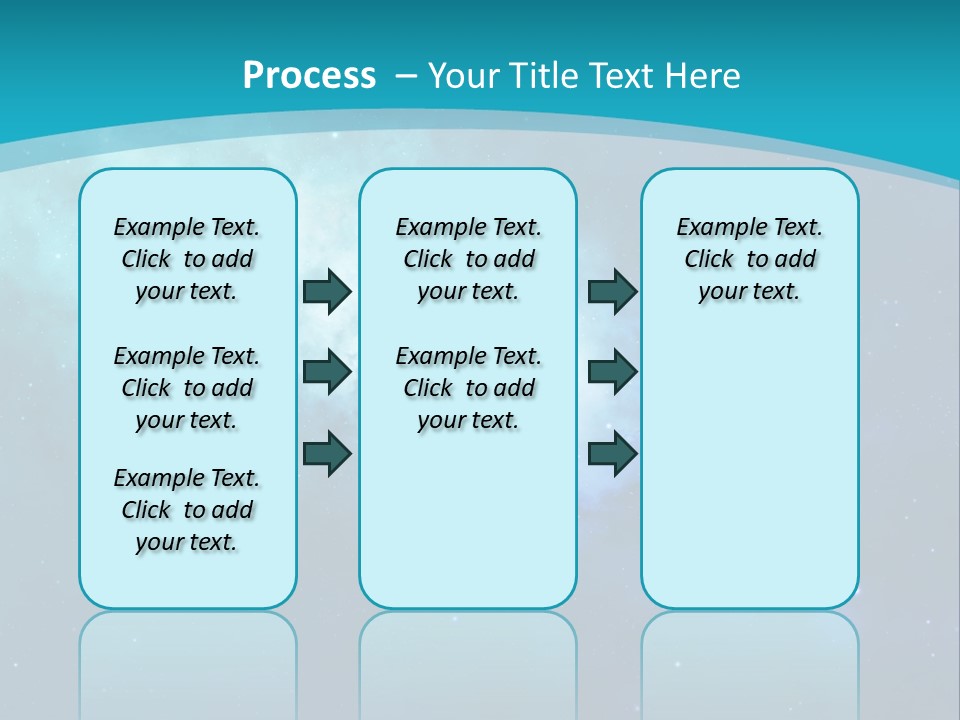 A Blue And Purple Background With Stars In The Sky PowerPoint Template