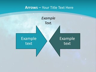 A Blue And Purple Background With Stars In The Sky PowerPoint Template