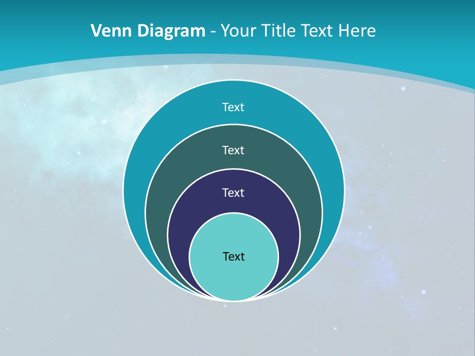 A Blue And Purple Background With Stars In The Sky PowerPoint Template