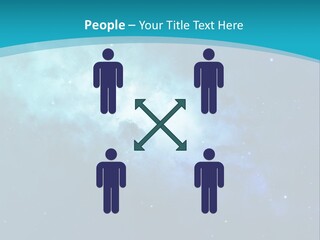 A Blue And Purple Background With Stars In The Sky PowerPoint Template