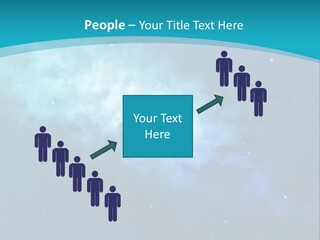 A Blue And Purple Background With Stars In The Sky PowerPoint Template