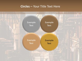 A City Street With Buildings And A Dome On Top PowerPoint Template