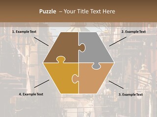 A City Street With Buildings And A Dome On Top PowerPoint Template