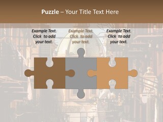 A City Street With Buildings And A Dome On Top PowerPoint Template