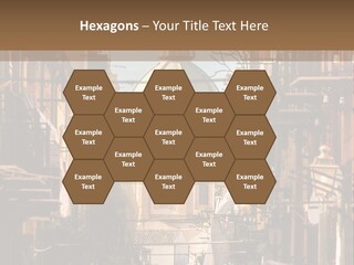A City Street With Buildings And A Dome On Top PowerPoint Template