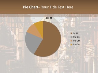 A City Street With Buildings And A Dome On Top PowerPoint Template
