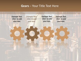 A City Street With Buildings And A Dome On Top PowerPoint Template