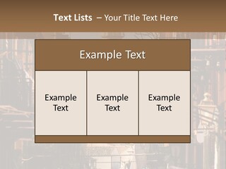 A City Street With Buildings And A Dome On Top PowerPoint Template