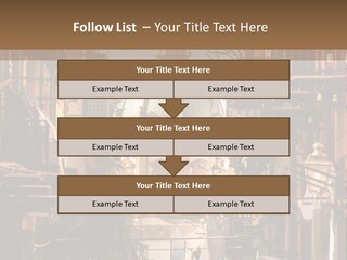 A City Street With Buildings And A Dome On Top PowerPoint Template