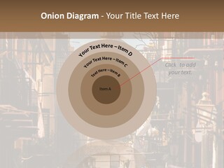 A City Street With Buildings And A Dome On Top PowerPoint Template