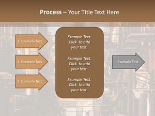 A City Street With Buildings And A Dome On Top PowerPoint Template