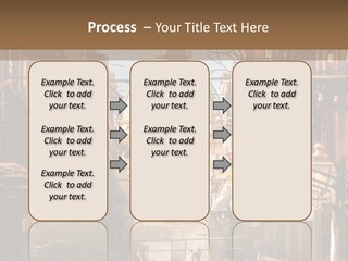A City Street With Buildings And A Dome On Top PowerPoint Template