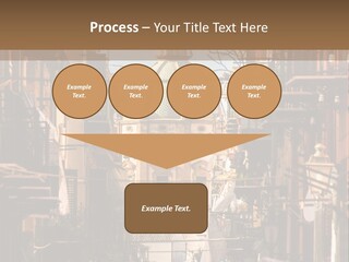 A City Street With Buildings And A Dome On Top PowerPoint Template