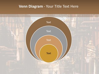 A City Street With Buildings And A Dome On Top PowerPoint Template