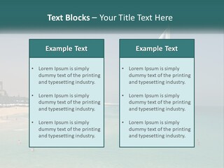 A Picture Of A Beach With A Very Tall Building In The Background PowerPoint Template