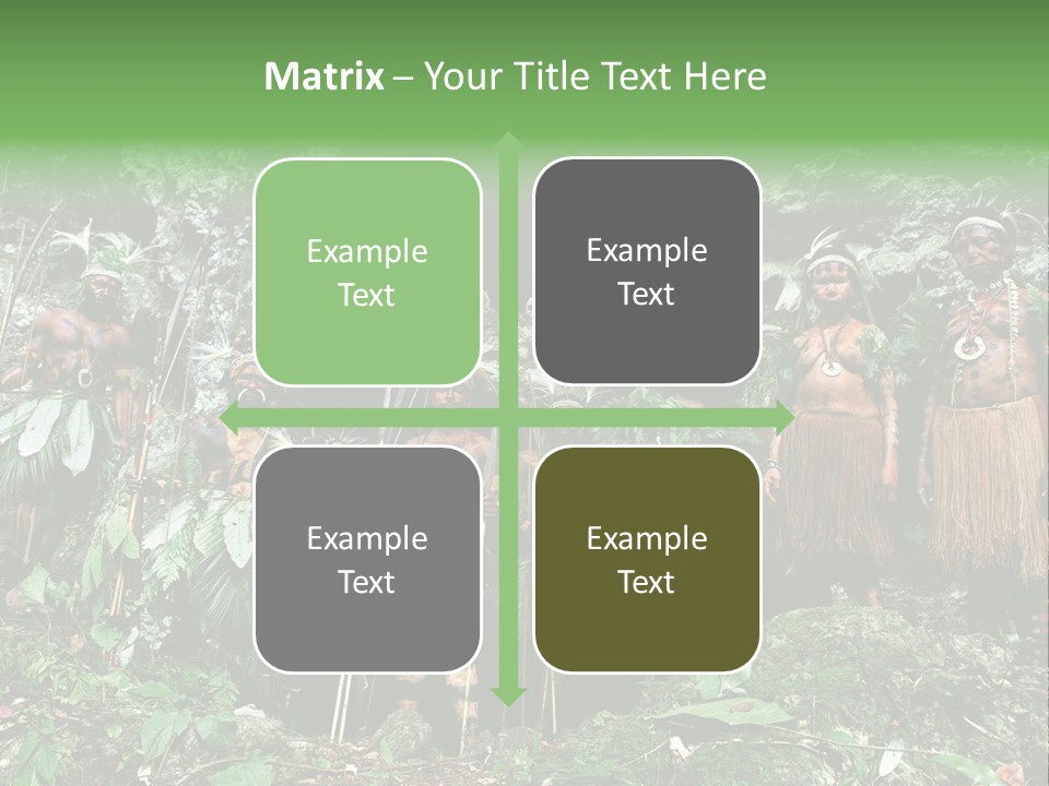 A Group Of Native People Standing In Front Of A Cave PowerPoint Template