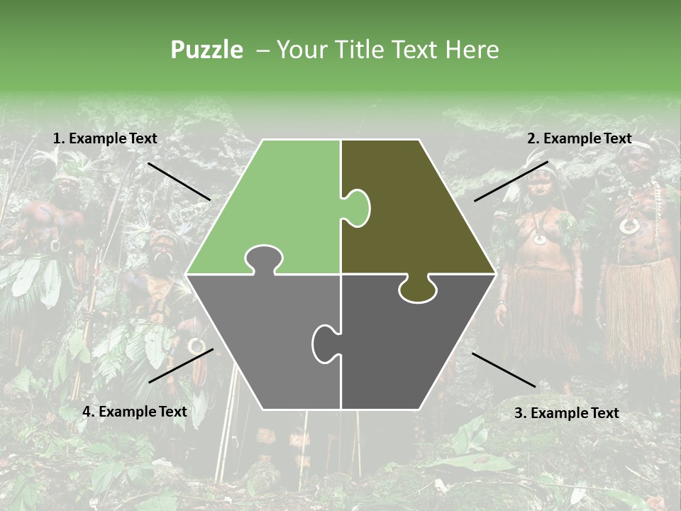 A Group Of Native People Standing In Front Of A Cave PowerPoint Template