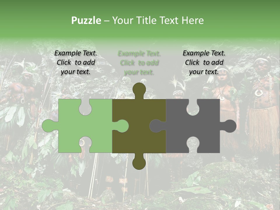 A Group Of Native People Standing In Front Of A Cave PowerPoint Template