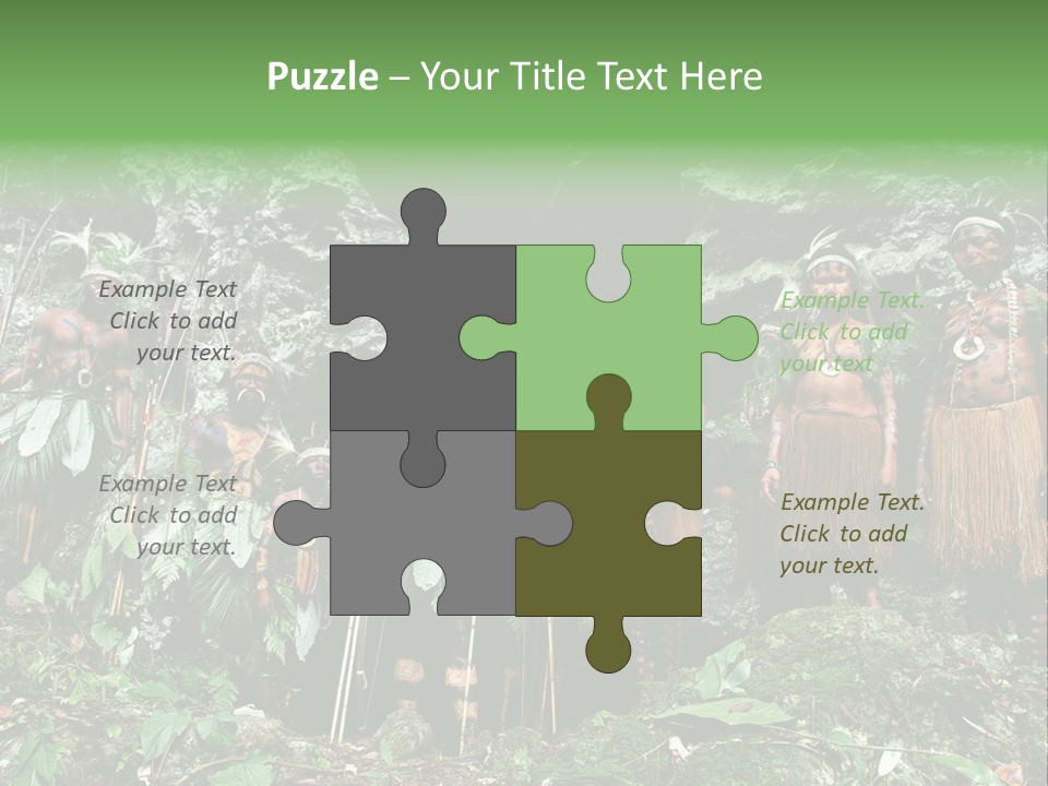 A Group Of Native People Standing In Front Of A Cave PowerPoint Template