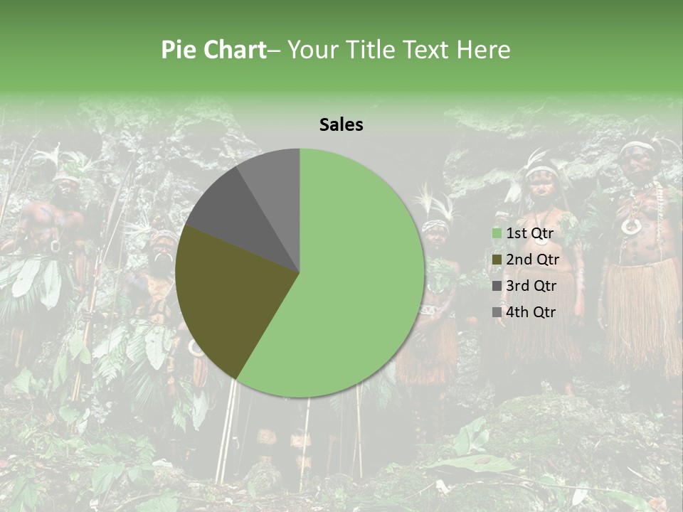 A Group Of Native People Standing In Front Of A Cave PowerPoint Template