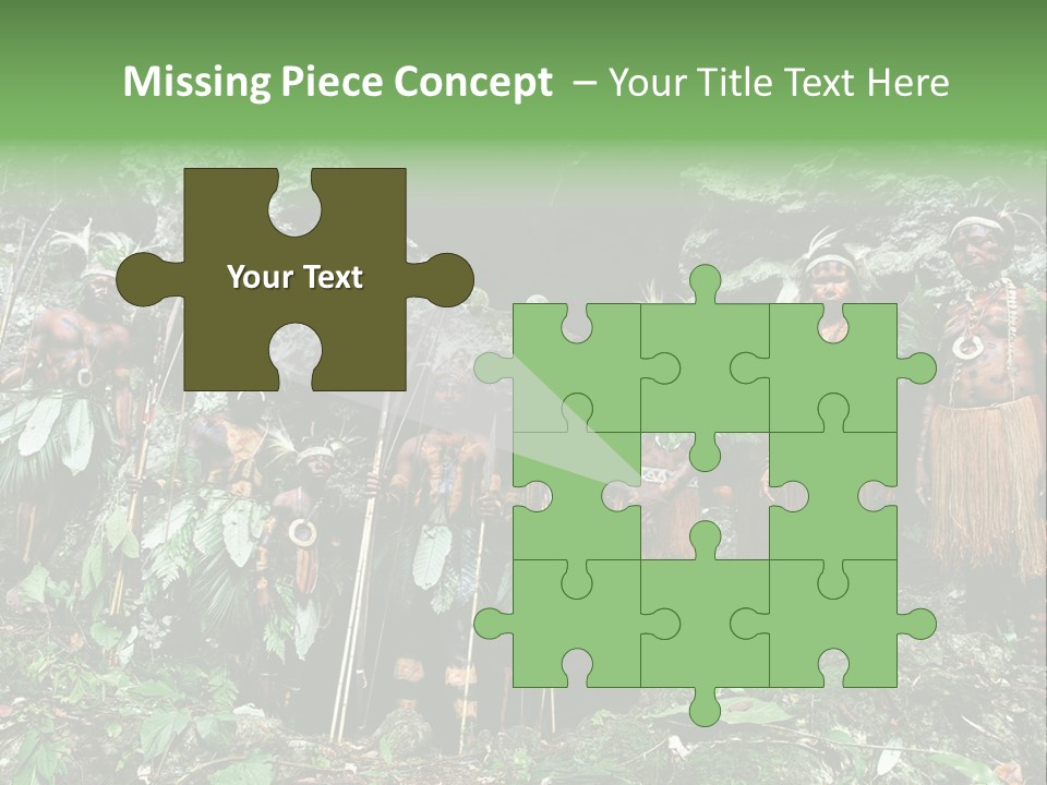 A Group Of Native People Standing In Front Of A Cave PowerPoint Template