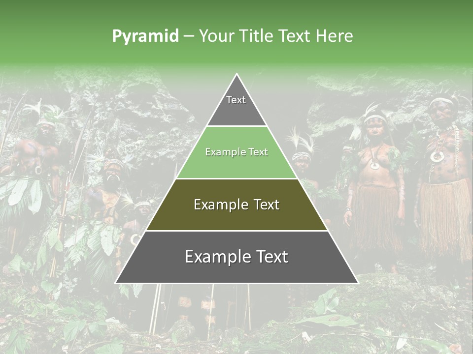 A Group Of Native People Standing In Front Of A Cave PowerPoint Template