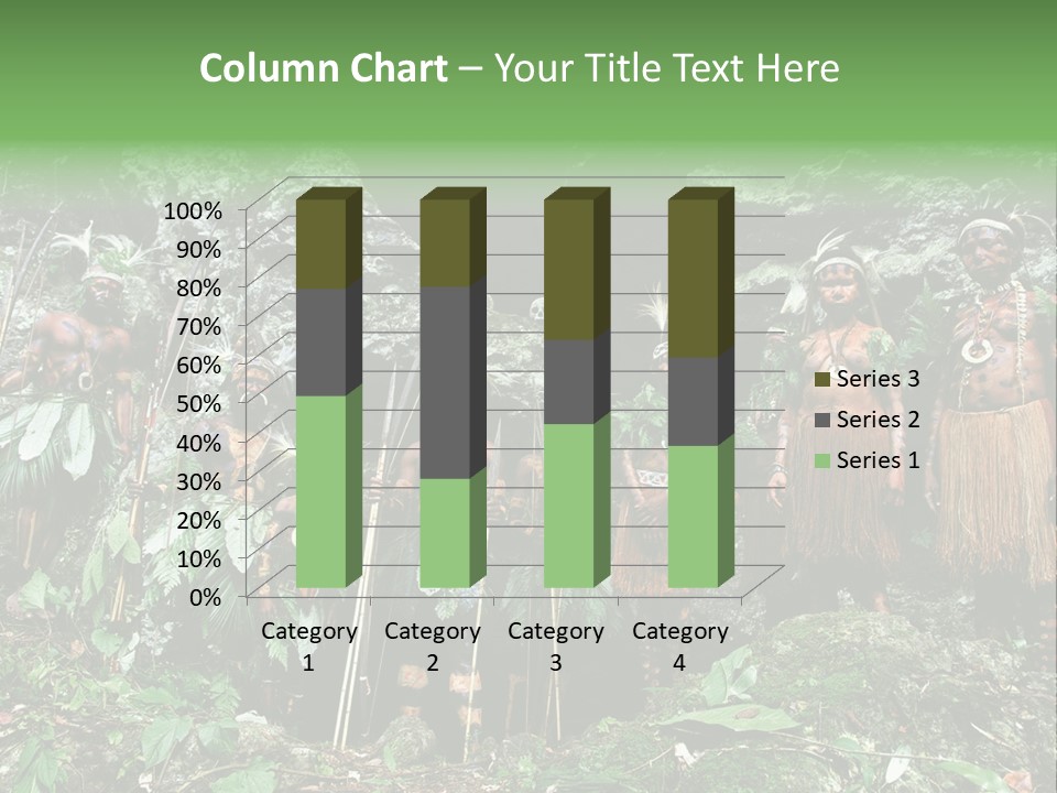 A Group Of Native People Standing In Front Of A Cave PowerPoint Template
