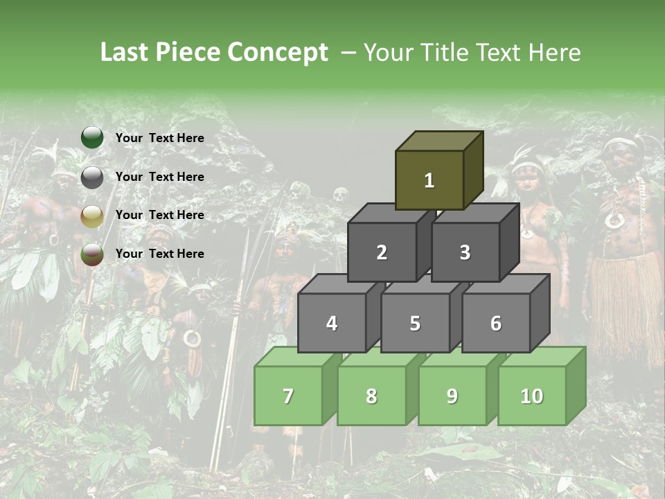 A Group Of Native People Standing In Front Of A Cave PowerPoint Template