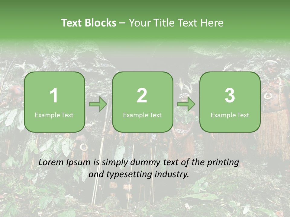 A Group Of Native People Standing In Front Of A Cave PowerPoint Template