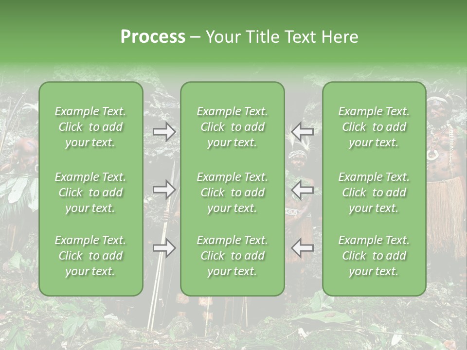 A Group Of Native People Standing In Front Of A Cave PowerPoint Template