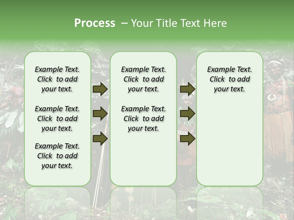 A Group Of Native People Standing In Front Of A Cave PowerPoint Template