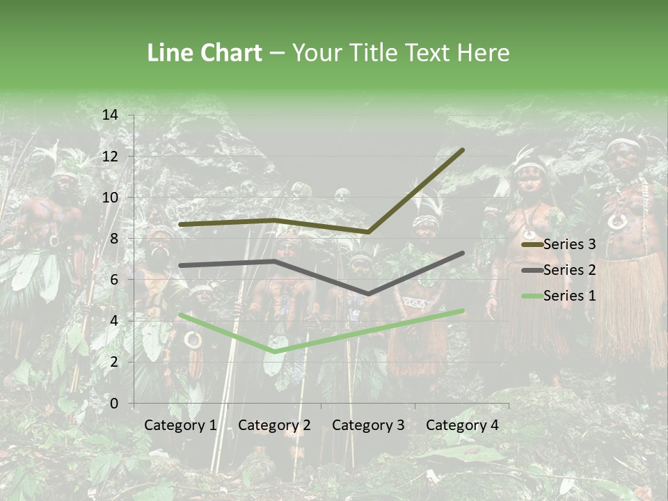 A Group Of Native People Standing In Front Of A Cave PowerPoint Template