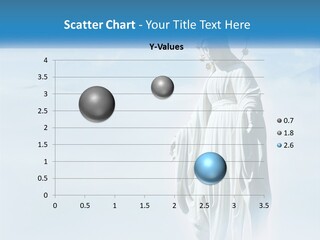 A Statue With A Crown Of Flowers On Top Of It PowerPoint Template