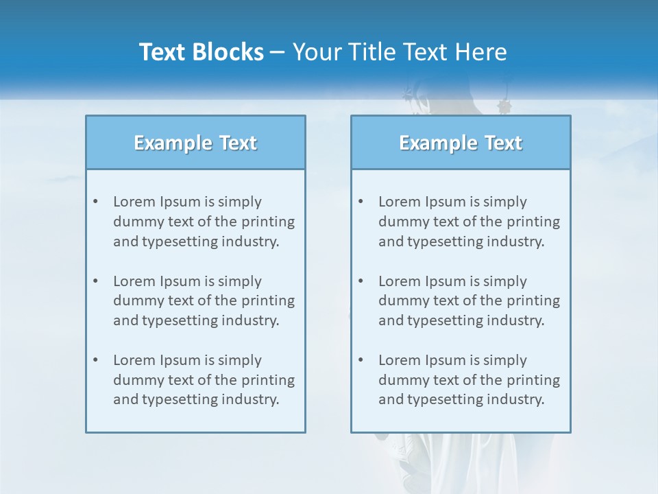 A Statue With A Crown Of Flowers On Top Of It PowerPoint Template