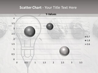 A Light Bulb With Crumpled Paper On It PowerPoint Template