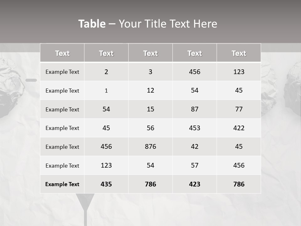 A Light Bulb With Crumpled Paper On It PowerPoint Template