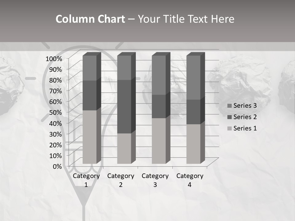 A Light Bulb With Crumpled Paper On It PowerPoint Template