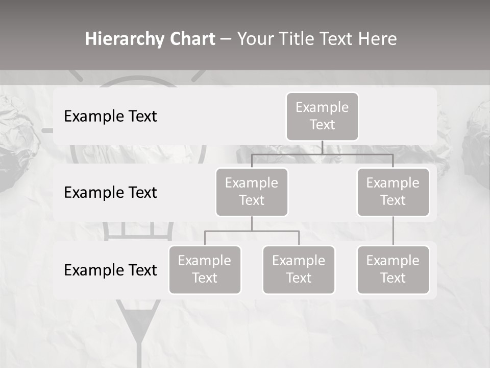 A Light Bulb With Crumpled Paper On It PowerPoint Template