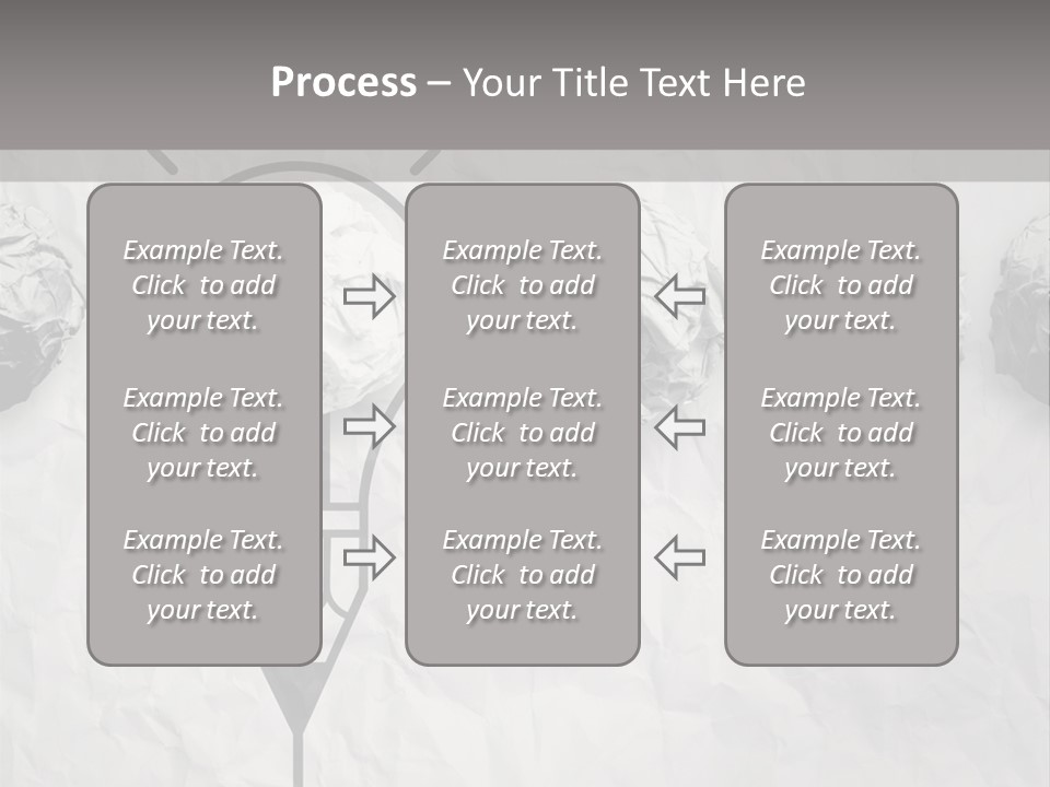 A Light Bulb With Crumpled Paper On It PowerPoint Template