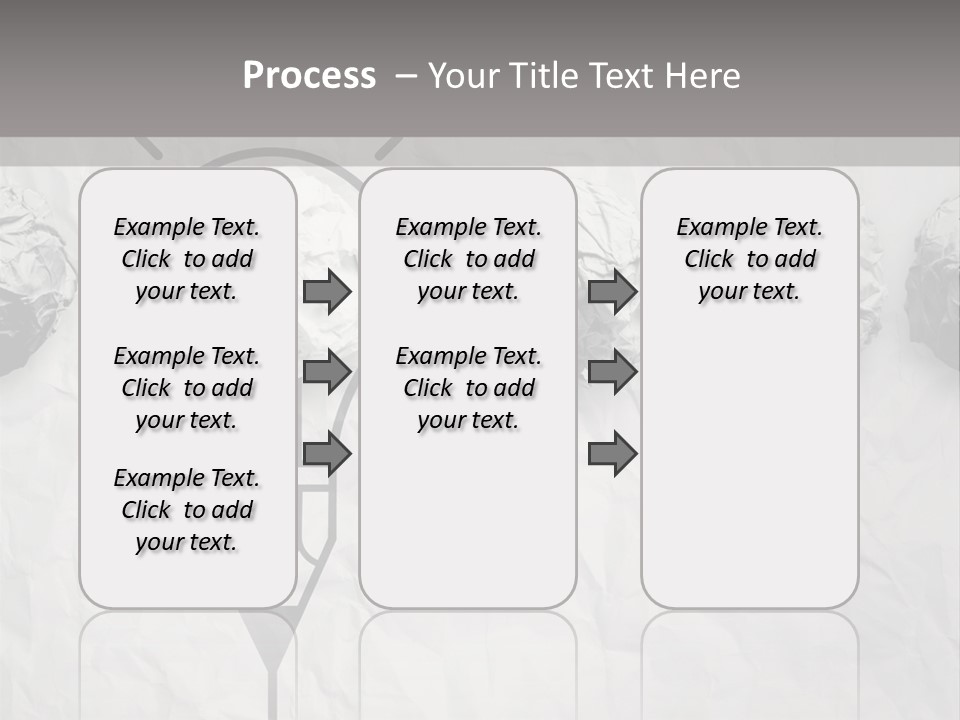 A Light Bulb With Crumpled Paper On It PowerPoint Template