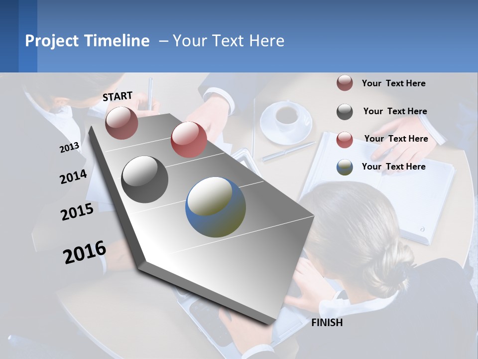 A Group Of People Sitting Around A Table Working On A Laptop PowerPoint Template
