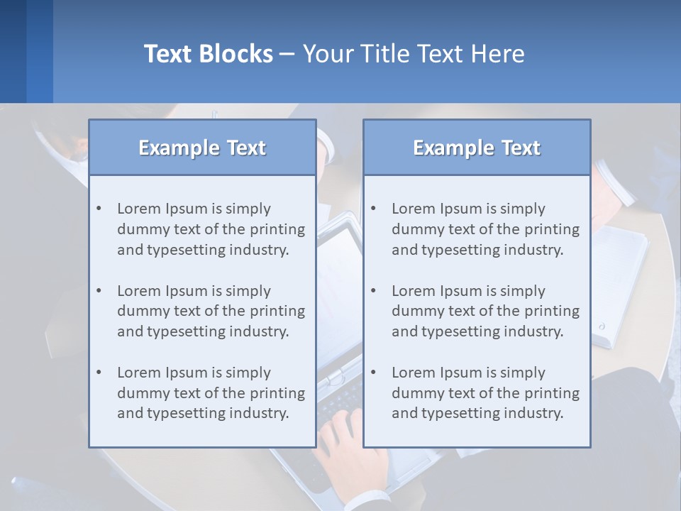 A Group Of People Sitting Around A Table Working On A Laptop PowerPoint Template