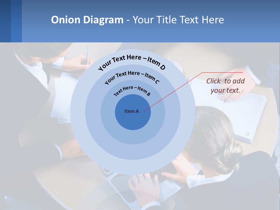 A Group Of People Sitting Around A Table Working On A Laptop PowerPoint Template