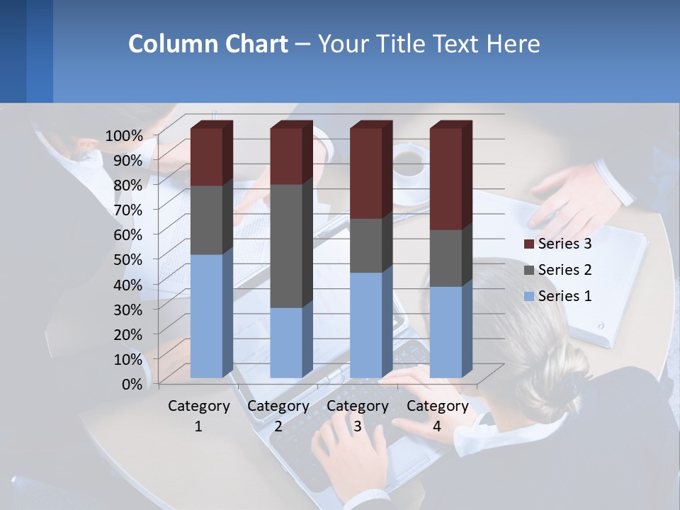 A Group Of People Sitting Around A Table Working On A Laptop PowerPoint Template