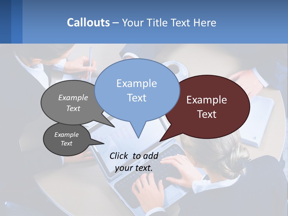 A Group Of People Sitting Around A Table Working On A Laptop PowerPoint Template