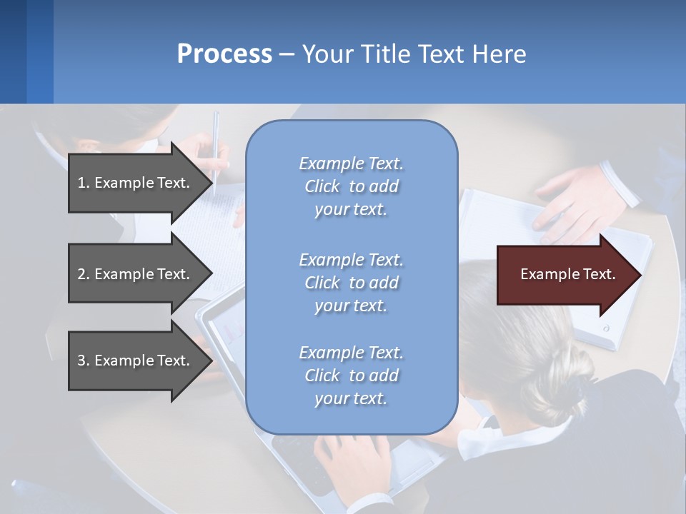 A Group Of People Sitting Around A Table Working On A Laptop PowerPoint Template