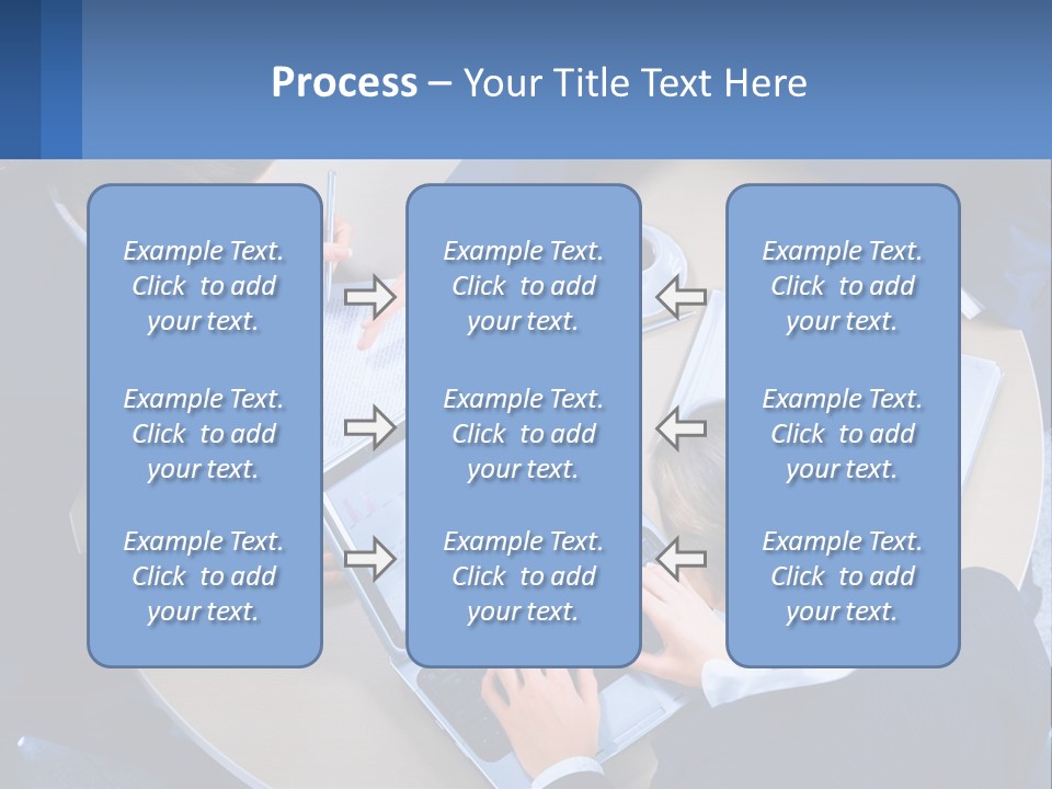 A Group Of People Sitting Around A Table Working On A Laptop PowerPoint Template