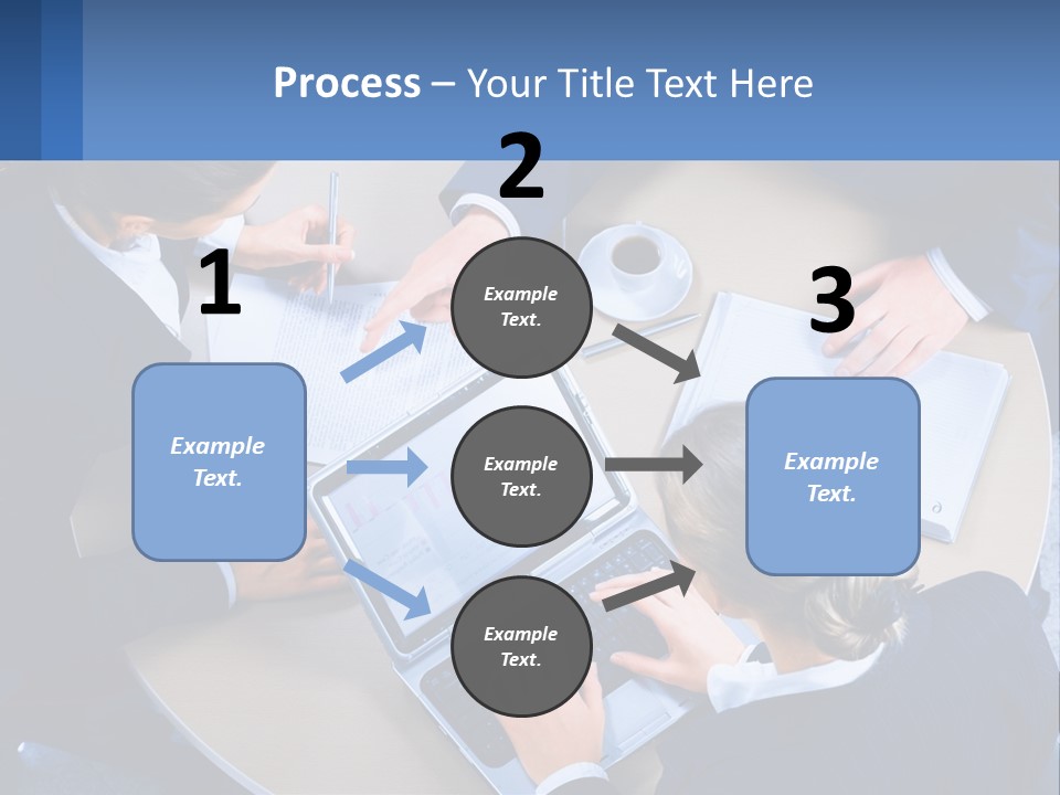 A Group Of People Sitting Around A Table Working On A Laptop PowerPoint Template